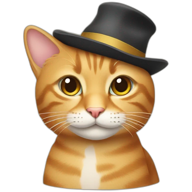 cat with a hat emoji