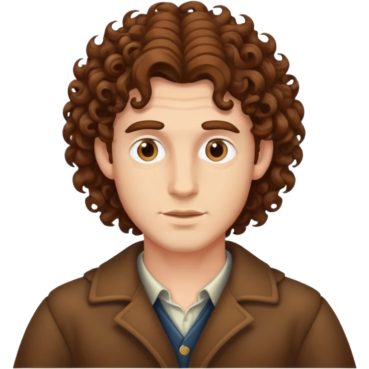 gaunt curlyheaded man emoji