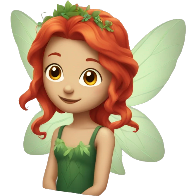 Fairy with red hair emoji