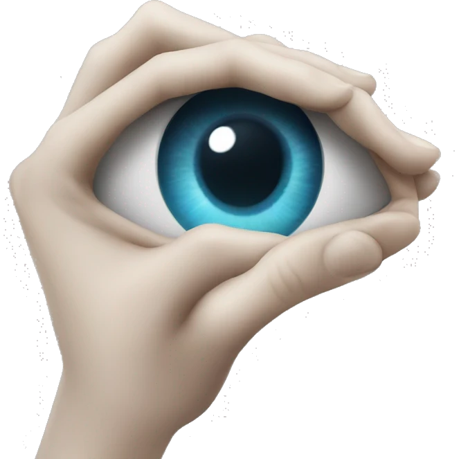 Evl eye hand emoji