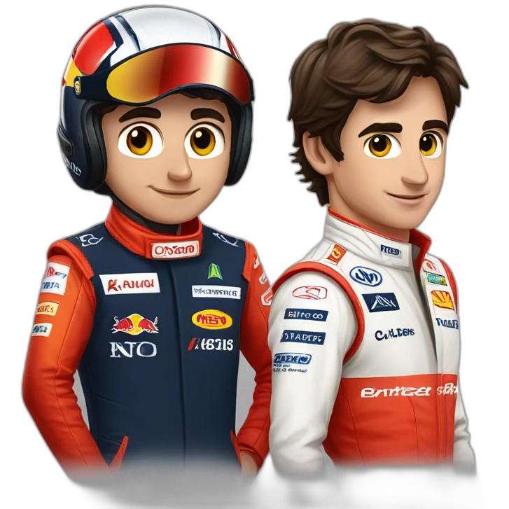 Carlos sainz and Charles Leclerc  emoji
