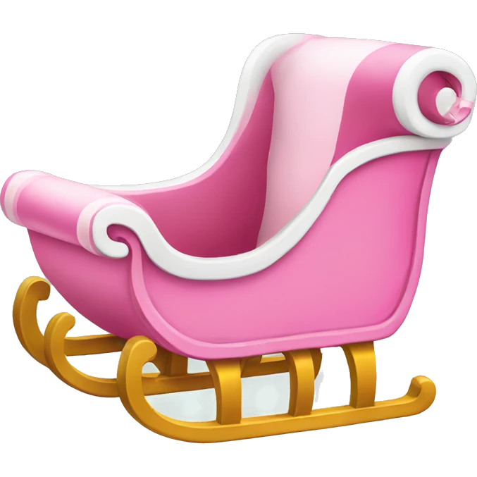 Pink sleigh  emoji