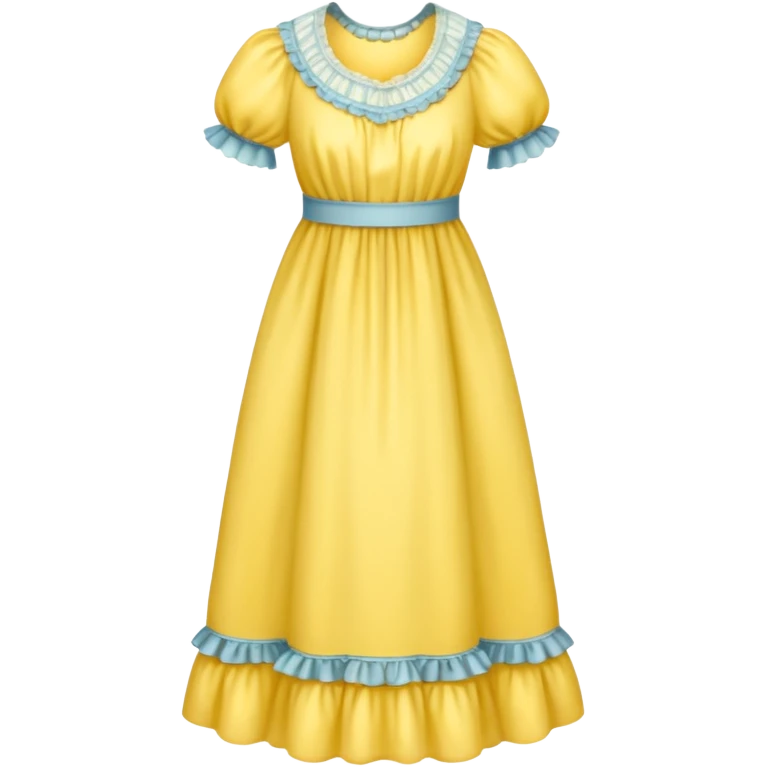 victorian nightgown yellow emoji