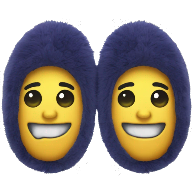 Create a wacky, cool 12 inch pair of slippers for a secret Santa gift emoji