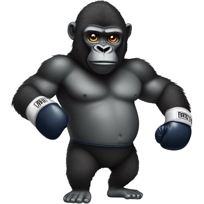 Gorilla with boxing gloves  emoji