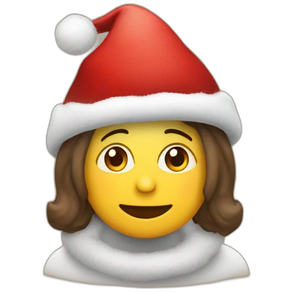 Cuy con gorro de navidad emoji