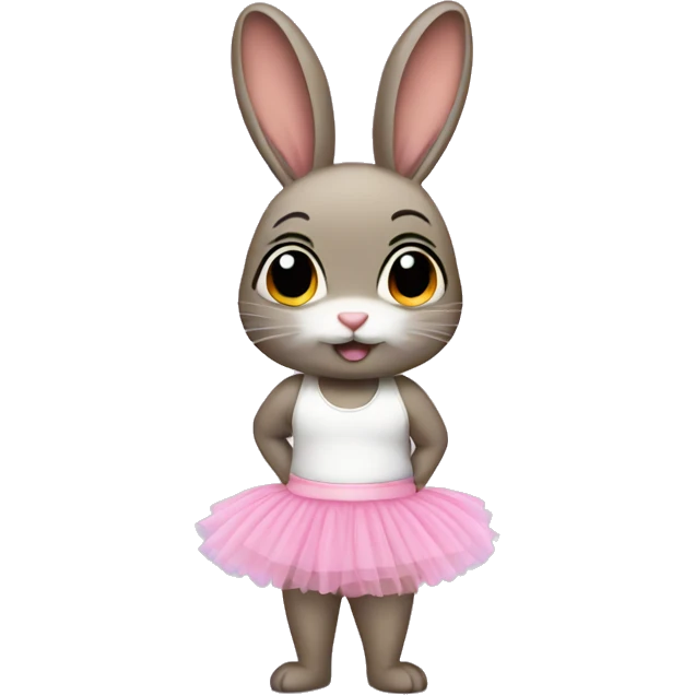 Bunny with tutu emoji