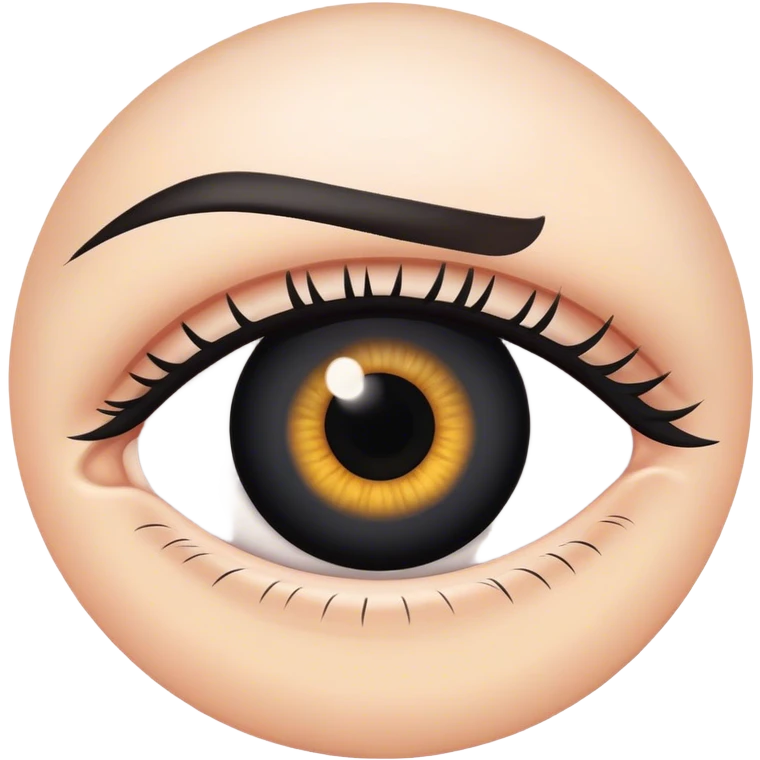 Black pupil eye emoji
