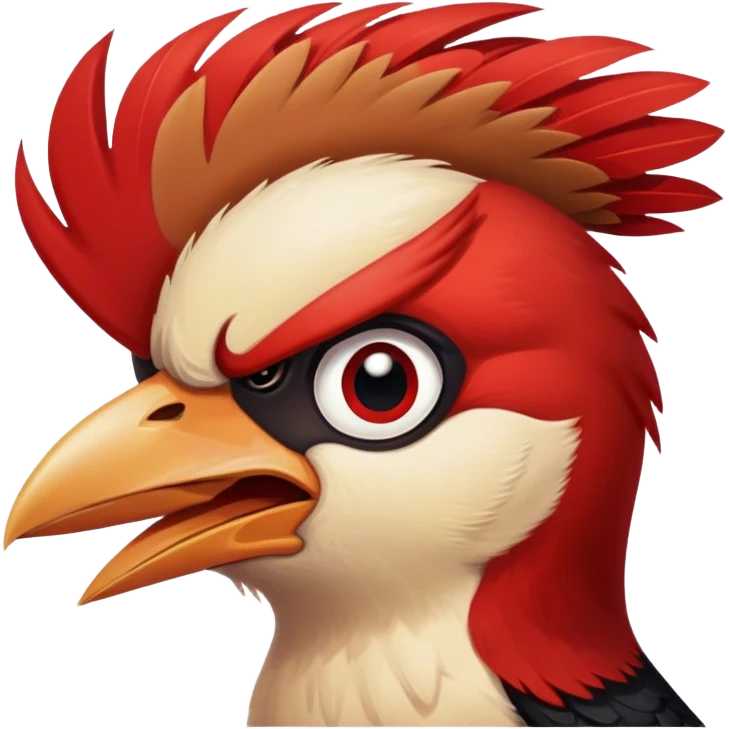 angry woodpecker emoji
