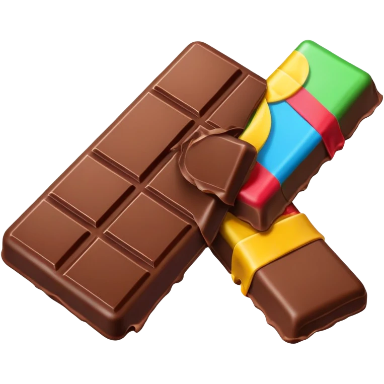 Chocolate bar multy colors emoji