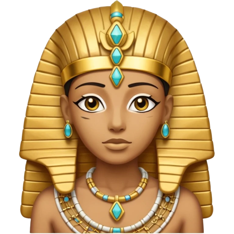 Mummy Pharaoh: Bandaged body with golden headdress and jeweled amulet.
 emoji