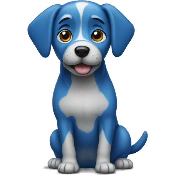 Blue dog  emoji