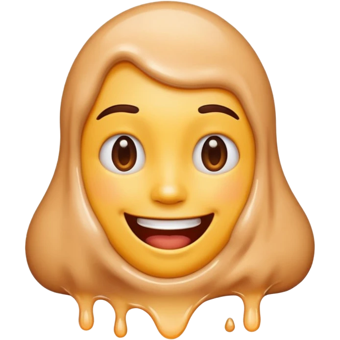 Melting in love emoji