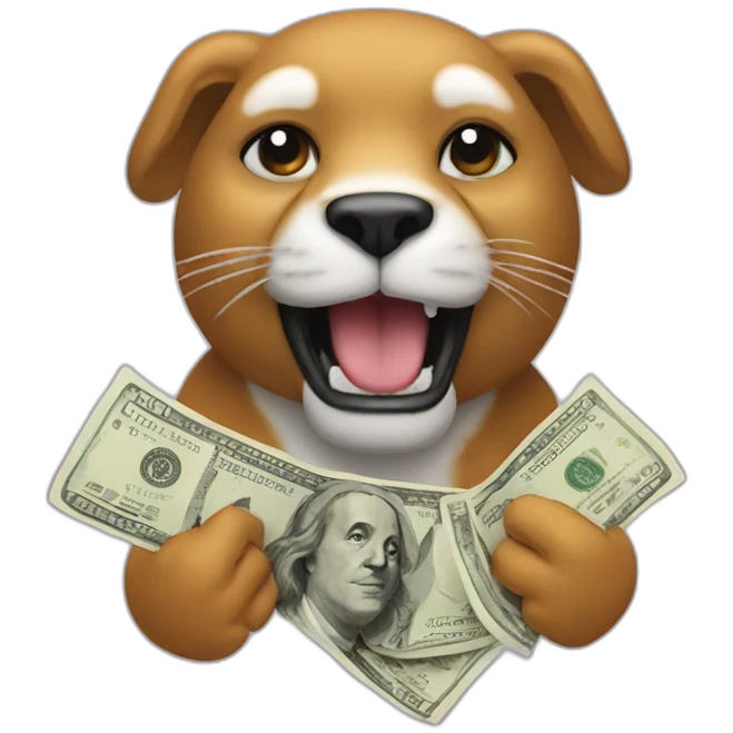 animal flexing money emoji
