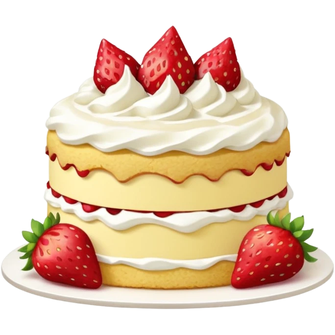 Strawberry shortcake pixel emoji