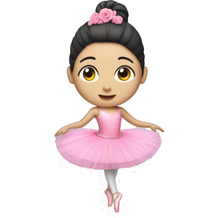 Chinese ballet ballerina with pink tutu  emoji