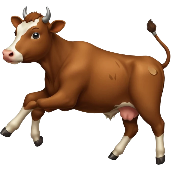 cow emoji for kick emoji