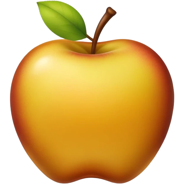 yellow-brown apple emoji