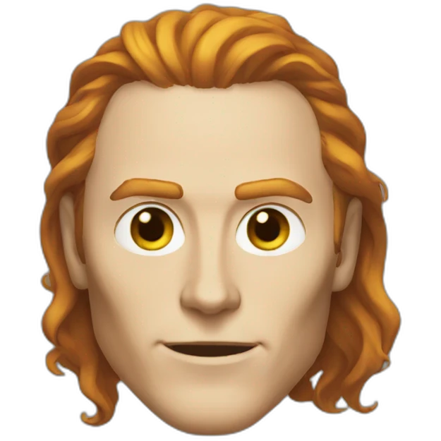 loki mask ginger hair emoji
