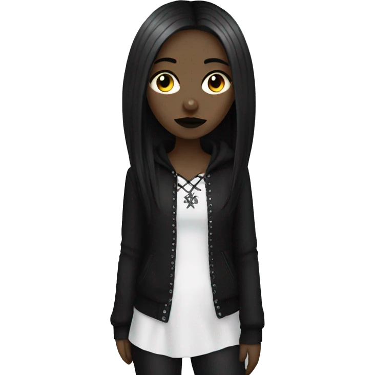 Goth girl emoji