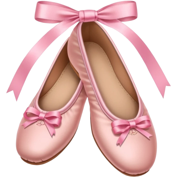Preppy pink ballet shoes emoji