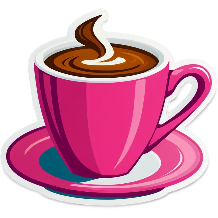 Taza de cafe pink emoji