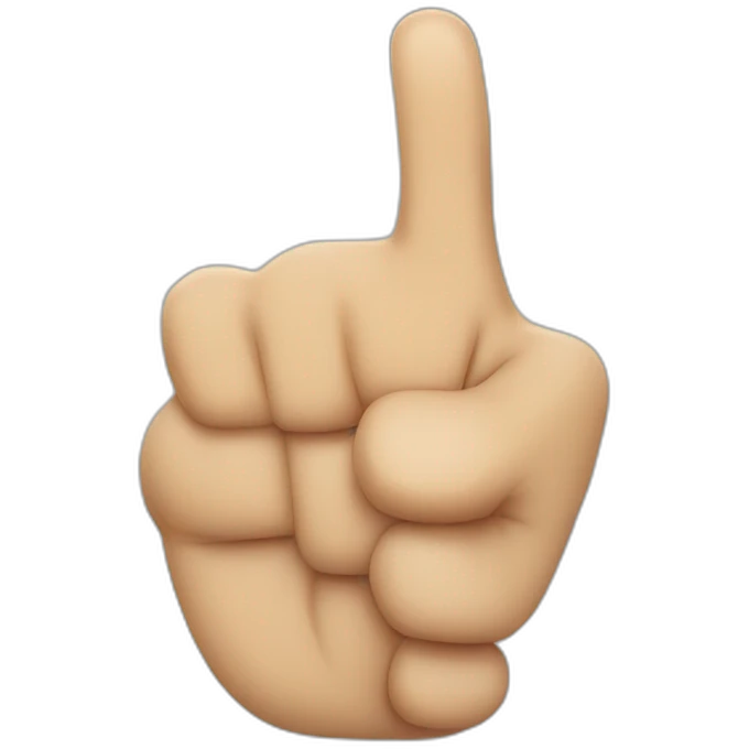 pointing finger emoji