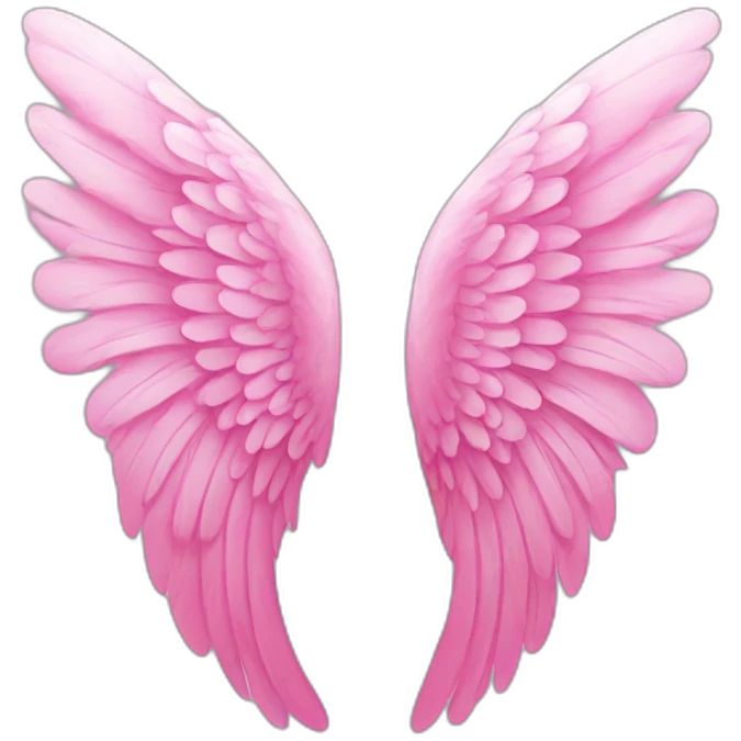 pink angel wing emoji