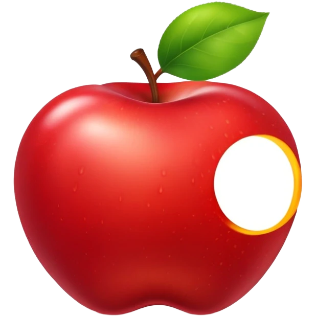 red apple emoji