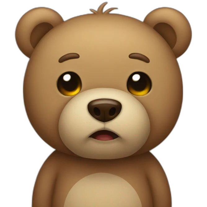 Teddy crying  emoji