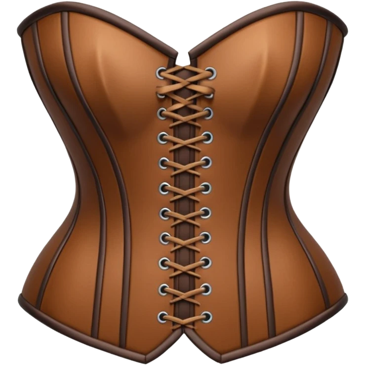 brown corset emoji