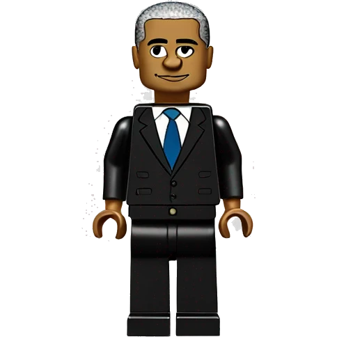 BARACK OBAMA full body lego emoji
