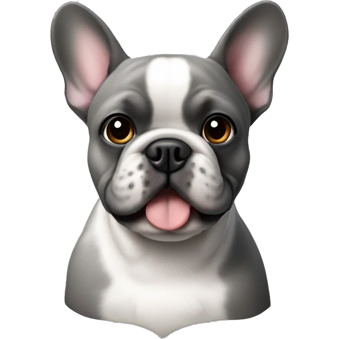 french bulldog grey fur emoji