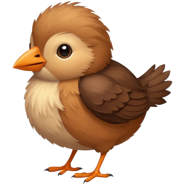 Cute little bird walking  emoji