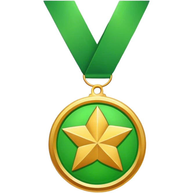 green medal emoji