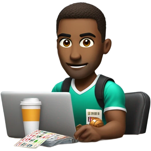 Man sports gambling  emoji