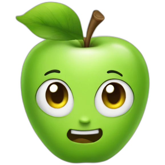 Gree-apple emoji