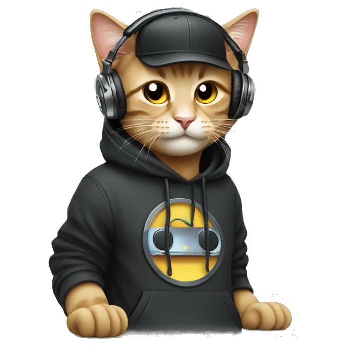 Cat dj emoji