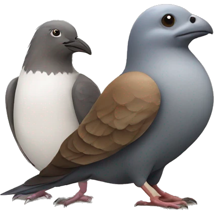 Pigeon and beaver  emoji