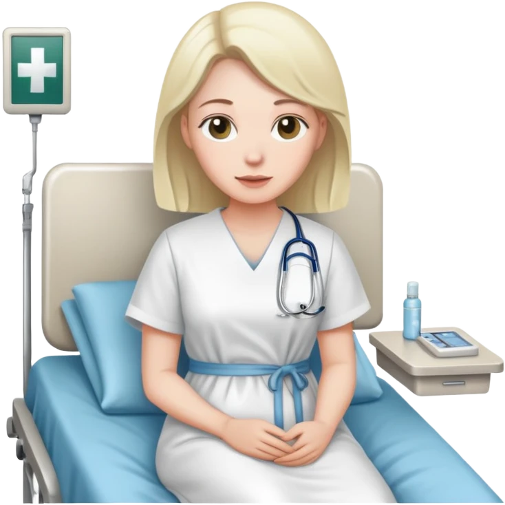 Mom at a hospital emoji