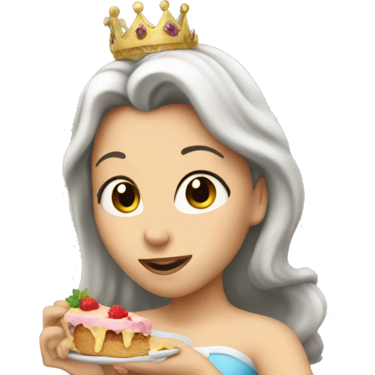 princess eating  emoji