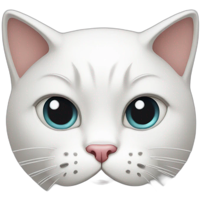 white angry kitty emoji
