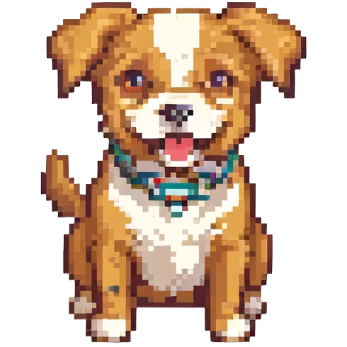 playful dog emoji