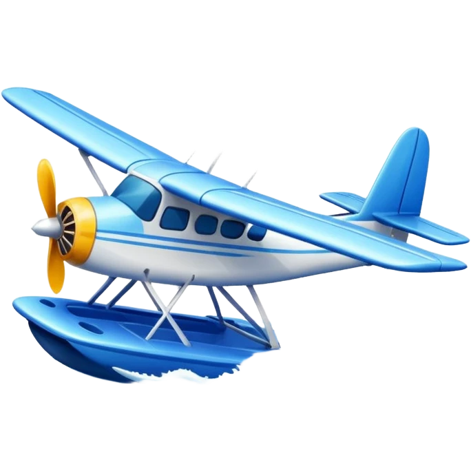 a seaplane on the water emoji