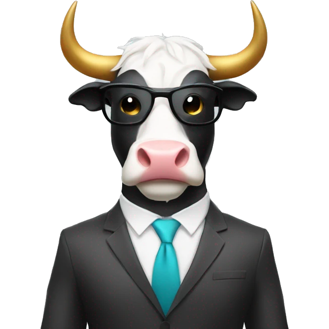 crypto bull in suit emoji