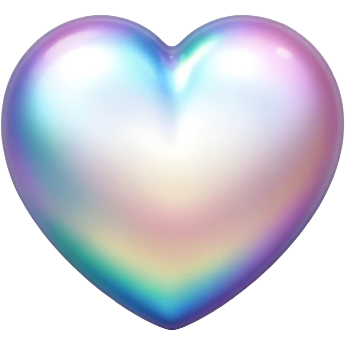 Pearl heart emoji