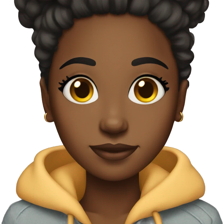 Black girl cozy vibes  emoji
