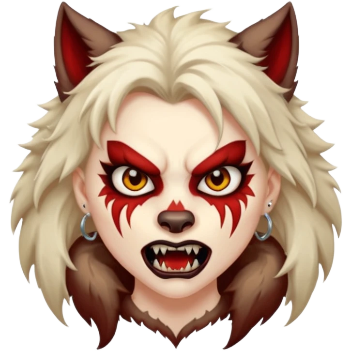 woman werewolf emoji