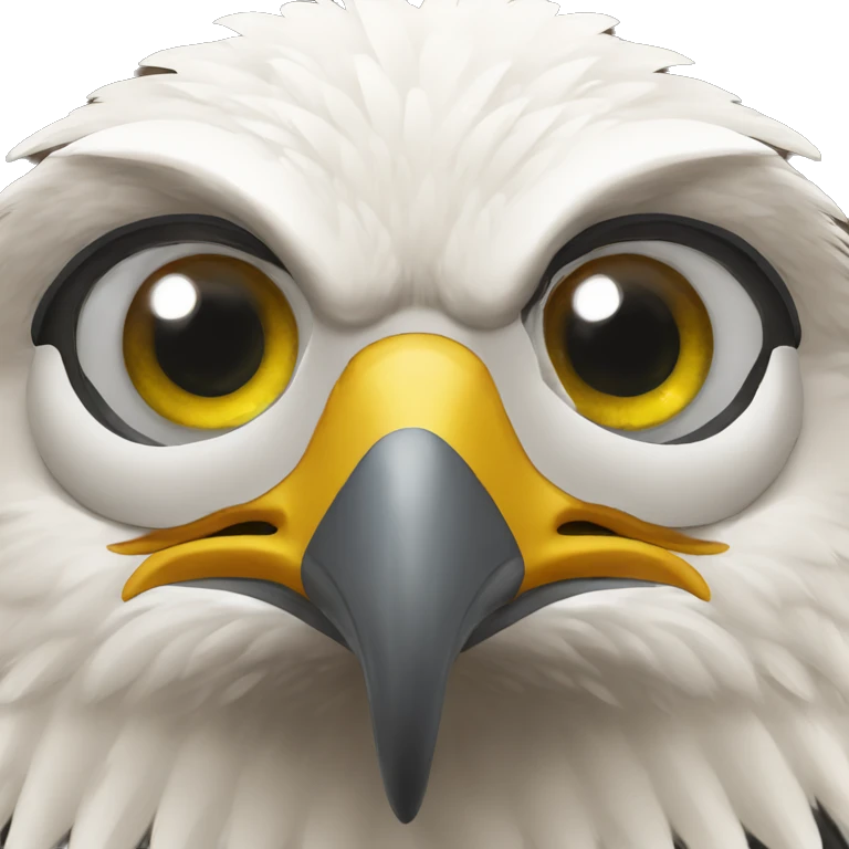 Eagle with lense emoji