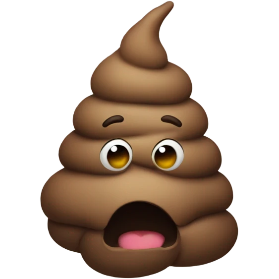 Poop as a person  emoji